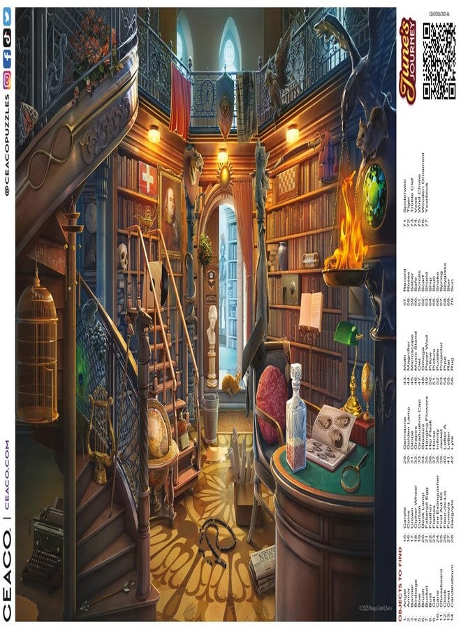 Ceaco - June's Journey - The Library - 2000 Piece Puzzle for Adults - Challenging and Perfect for Game Nights - Finished Puzzle Size 38.5 x 26.5 - Image 5